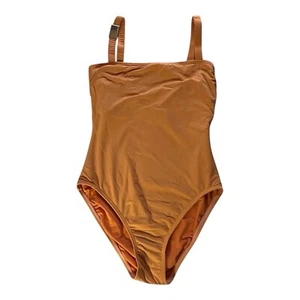 Michael Kors One Piece Swimsuit Orange Size 8 Swim Designer Beach Vacation - Picture 1 of 18