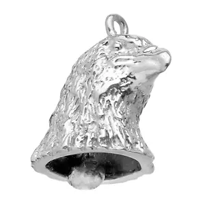 Sterling Silver Motorcycle 3D EAGLE Ride Bell Gremlin Bell 1 - Picture 1 of 2