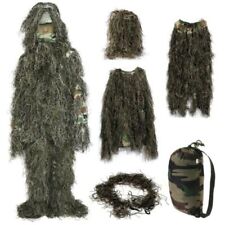 5pcs 3d Camouflage Woodland Hunting Archery Sniper Hiding Clothing Ghillie Suit
