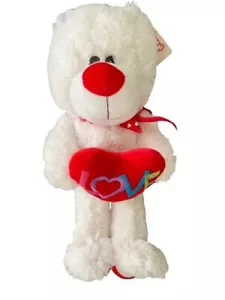 Valentine’s Day Gift Fiesta Toys Stuffed Animal Teddy Bear “Love” Heart NWT - Picture 1 of 7