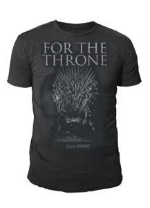 Game of Thrones - For the Thrones Logo T-Shirt Uomo (Nero) (S-XXL) - Foto 1 di 1