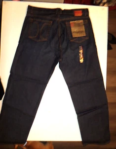 Hurley Icon Denim Jeans Button Fly Dark Rinse 36 x 30 **New** 2003 NOS - Picture 1 of 11
