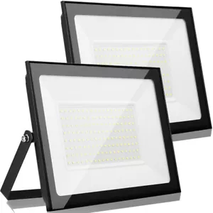 2X LED Fluter 10W 20W 30W 50W 100W 200W 300W 500Watt Außen Strahler Scheinwerfer - Bild 1 von 22