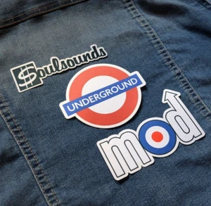 3x Mod Northern Soul Ska Keep The Faith 60er Aufbügeln Aufnäher Patch Multipack - Picture 1 of 4