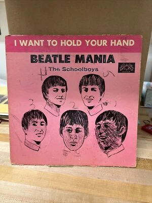The Schoolboys Beatle Mania 1964 LP Moptops US Palace Records 778 Vintage Vinyl - Image 1 of 4