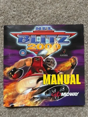 NFL Blitz 2000 Dreamcast Manual ONLY Replacement Instruction Booklet - Image 1 of 2