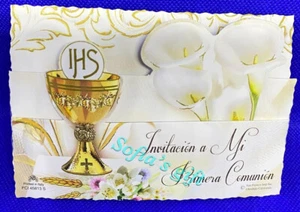 24 Invitaciones de Primera Comunion(Spanish First Communion Invitation Boy/Girl - Picture 1 of 6