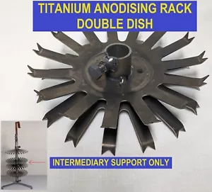Doppio rack anodizzante alluminio titanio 8,5" rack disco 15 stazioni gambe - Foto 1 di 7
