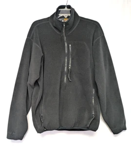 REI Jacke Herren Large 1/2 Zip Fleece Polartec Pullover Schwarz Vintage - Bild 1 von 8