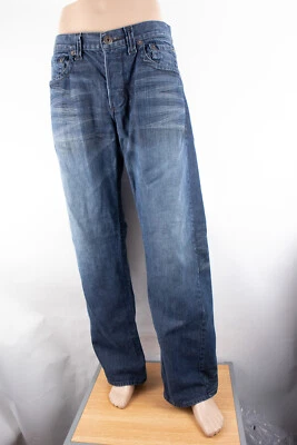 Guess Jeans Pasadena Straight Leg (38 X 33) Men's Jeans Flap Pocket Button Fly - Image 1 of 4