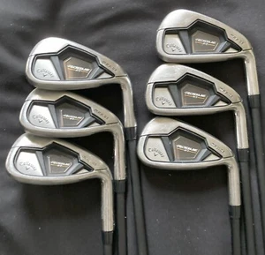 Callaway Rogue ST Max OS Iron Set 6 - PW, AW Cypher Fifty 5.0 Senior Shafts A - Picture 1 of 6
