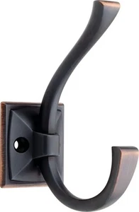 137246 Ruavista Coat and Hat Hook, Single, Bronze with Copper Highlights - Picture 1 of 9