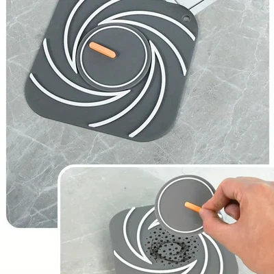 Abflusssieb-Haarsieb-Silikon, Abdeckung Haarfänger,Spülbecken-Duschablaufschutz - Bild 1 von 4