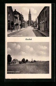 Hinsbeck, Ansichtskarte, Straße, Ortsansicht von Süden - Picture 1 of 2