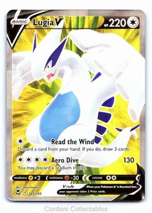 Lugia V 185/195 - Silver Tempest - Pokemon Card - Near Mint - Foto 1 di 2