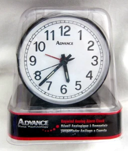 Advance Time Technology 4" Wind Up Plastic Bedside Alarm Clock Model#1905-New! - Picture 1 of 1