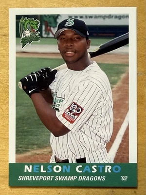 Nelson Castro Rookie 2002 Grandstand Shreveport Swamp Dragons NM-MT+ - Image 1 of 2