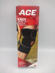 Ace Adjustable Knee Compression Support With Stabilizers Fast Shipping - Picture 1 of 2