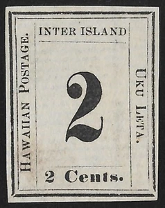 HAWAII, SCOTT #24, UNUSED, WITH HPS CERT. HAWAIIAN - Picture 1 of 3