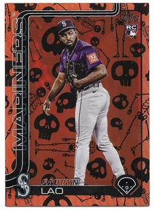 2025 Topps Update Holiday Mummy Foil Sauryn Lao #33/50 (#US265) Mariners RC SP - Imagen 1 de 2