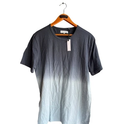 Sovereign Code Men's Faxon T-Shirt Short Sleeve Dip Dye Ombre Blue Gray Large - Image 1 of 4