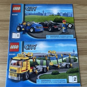 LEGO City 60060  Set of Two Manuals ONLY Auto Transporter