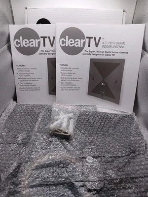 Lote De 2 - Nuevas Antenas De Televisión Digital Interior ClearTV X-71 HDTV ClearTV Foto 1 de 4