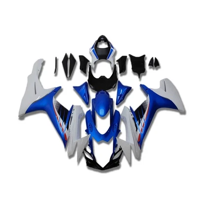 Injection White Blue Fairing Kit For Suzuki GSXR600 GSXR750 2011 - 2023 Body Kit - Image 1 of 4