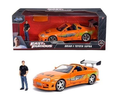 Jada 1/24 Fast & Furious Toyota Supra with Brian O'Connor figure, opening doors, - Image 1 of 4