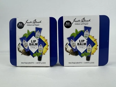 Jack Black Intense Therapy Lip Balm SPF 25 Set Of 2 NEW