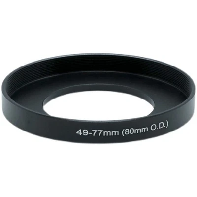 Step Up Ring 49/52/55/58/62/67/72/77mm To 80mm O.D. Matte Box For 77mm Filter - Image 1 of 4