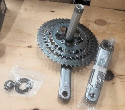 Shimano 105 Hollowtech II Triple Crankset | Mismatched Crank Arms 175mm/165mm - Image 1 of 4