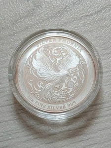2024 Silver Phoenix Niue 1oz Silver .999 $2 Two Dollar Coin in Capsule - Picture 1 of 2
