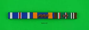 Zweiter Weltkrieg US Army Navy 3-Sitzer Bandleiste DFC Luftmedaille europäische Kampagne 2. Weltkrieg - Bild 1 von 1