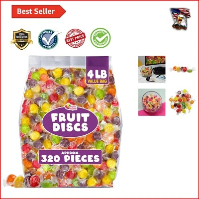 5lb Assorted Fruit Flavored Hard Candy - Bulk Individually Wrapped Sweets - Image 1 of 4