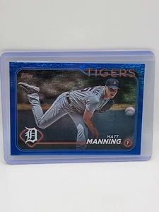 2024 Topps Series 1 - Blue Holofoil #277 Matt Manning /999 - Picture 1 of 2