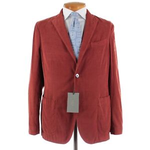 Boglioli NWD Corduroy Sport Coat / K Jacket 52R (42R US) Rust Orange 100% Cotton