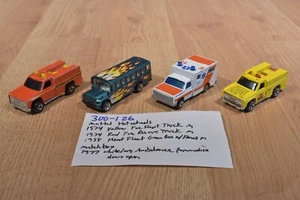 Mattel Hot Wheels 2 camion dei pompieri, 1 ambulanza, 1 autobus (300-126) - Foto 1 di 9