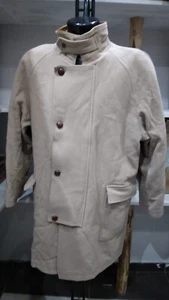 GOLDEN CLUB CAPPOTTO PURA LANA VERGINE usato Uomo Man Marrone Tg 52 PGS402PI - Picture 1 of 9