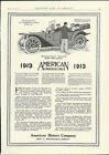 The American Tourist Type 34A American Underlung Touring ad 1913