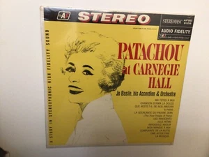 New Sealed PATACHOU at carnegie hall LP AFLP-2109 Vinyl 1963 IN BAG W/RECEIPT - Picture 1 of 5