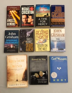 11 Englischsprachige Bücher Bundle, John Grisham, Michael Crichton, A Christie.. - Bild 1 von 2