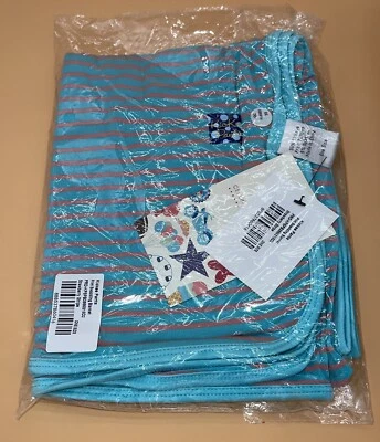 Kickee Pants Girl Bamboo Strawberry Stripe Swaddling Blanket Swaddle New - Image 1 of 4