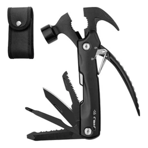 12 in1 Multi-Tool Mini Hammer Outdoor Camping Gear Survival Tool Gift for Men - Picture 1 of 8