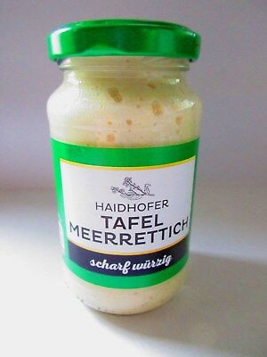 HAIDHOFER Horseradish Spicy Aromatic In 140g Glass NEW From Germany • 11.20€