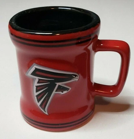 Atlanta Falcons NFL 3D Logo Collectible Sculpted Ceramic Shot Glass / Mini Mug Cover