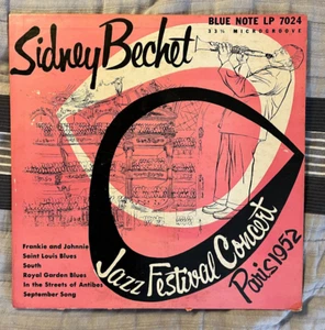 SIDNEY BECHET JAZZ FESTIVAL PARIS '52 MONO 53 BN LP7024 10" Fair LP VG+Jac - Picture 1 of 4