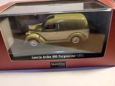 VOITURE STARLINE LANCIA ARDEA 800 FURGONCINO 1951 1:43 Bigelow et vert - Photo 1/4
