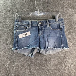 Paige Denim Jeansshorts Damen Größe 26 Distressed blau Blumen 0137 - Bild 1 von 10