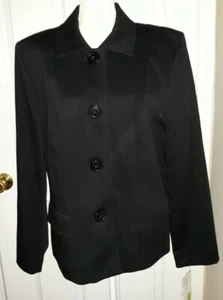Josephine Chaus Damen schwarz Knopfleiste schicke Jacke Größe 14 - Bild 1 von 6